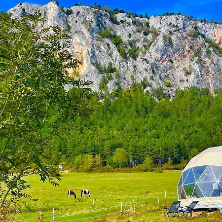 Hotel Glamping Hohe Wand - Zelt Mit Sternenfenster Und Whirlpool à Maiersdorf Extérieur photo